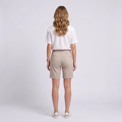 Bermuda Feminina Casual Cós Alto Premium Max Denim