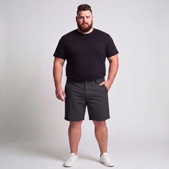 Bermuda Masculina Social Sarja Plus Size Via Lance