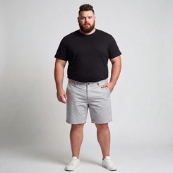 Bermuda Masculina Social Sarja Plus Size Via Lance