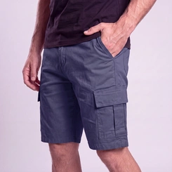Bermuda Masculina Casual Cargo Sarja Via Lance