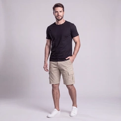Bermuda Masculina Casual Cargo Sarja Via Lance