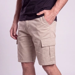 Bermuda Masculina Casual Cargo Sarja Via Lance