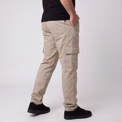 Calça Masculina Cargo Em Sarja Via Lance