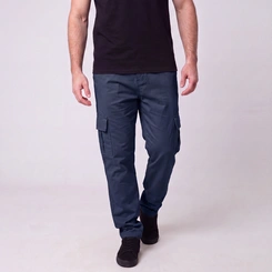 Calça Masculina Cargo Em Sarja Via Lance