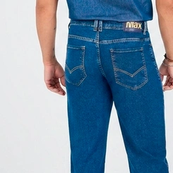 Calça Jeans Masculina Reta Stone Tradicional Max Denim