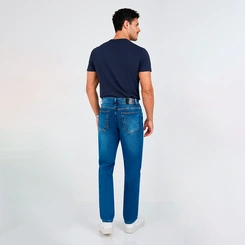 Calça Jeans Masculina Slim Stone Tradicional Max Denim