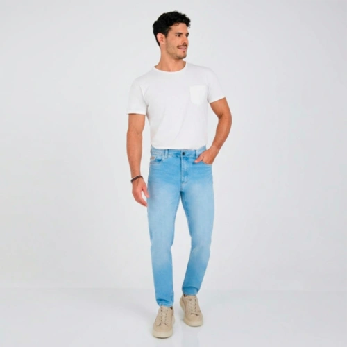 Calça Jeans Masculina Slim Delavê Max Denim