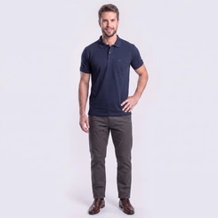 Camisa Polo Masculina Piquet Manga Curta Básica Mac Giant
