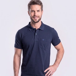 Camisa Polo Masculina Piquet Manga Curta Básica Mac Giant