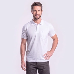 Camisa Polo Masculina Piquet Manga Curta Básica Mac Giant