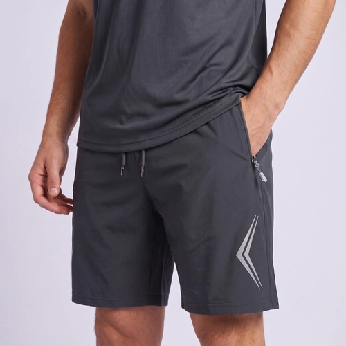 Bermuda Masculina Esportiva Dry Fit Com Bolsos Zíper