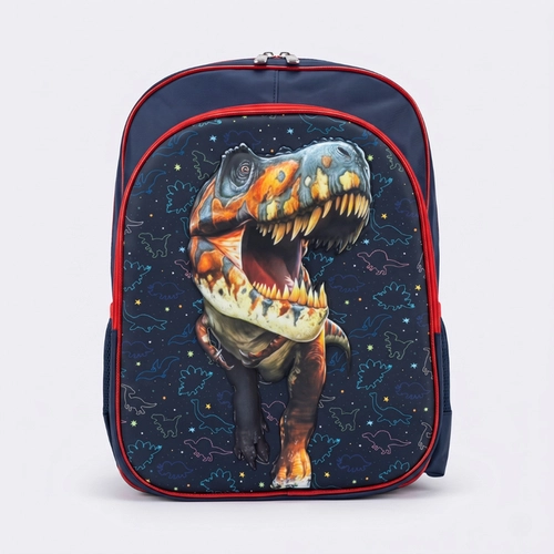 Mochila Infantil De Costas Dinossauro 3D Escolar