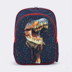 Mochila Infantil De Costas Dinossauro 3D Escolar