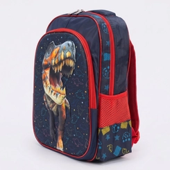 Mochila Infantil De Costas Dinossauro 3D Escolar