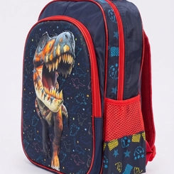 Mochila Infantil De Costas Dinossauro 3D Escolar