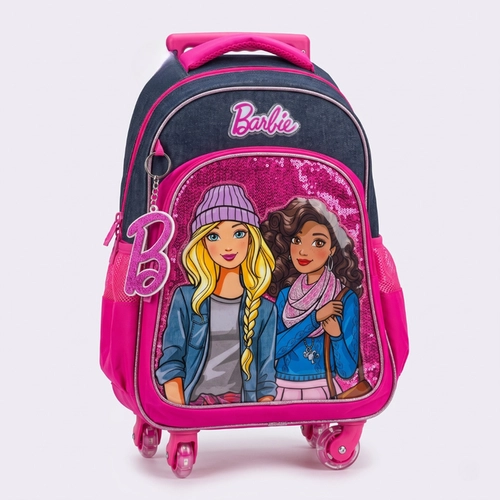Mochila Infantil De Rodinhas Barbie Com Led Xeryus