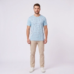 Camiseta Masculina Estampada Frontal Gangster