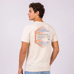 Camiseta Masculina Com Estampa Localizada Dupla Gangster