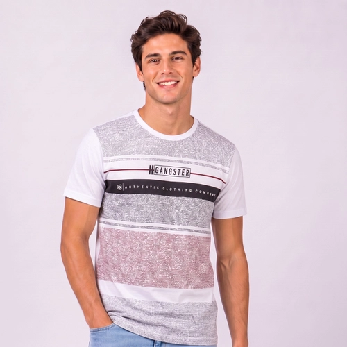 Camiseta Masculina Com Estampa Exclusiva Gangster