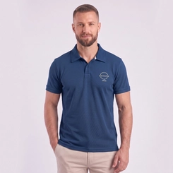 Camisa Polo Masculina Manga Curta Texturizada Gangster