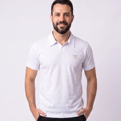 Camisa Polo Masculina Manga Curta Lisa Gangster