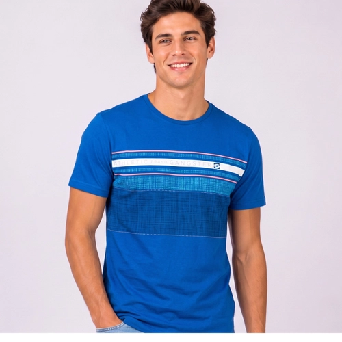 Camiseta Masculina Com Estampa Frontal Gangster
