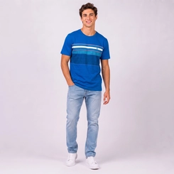 Camiseta Masculina Com Estampa Frontal Gangster