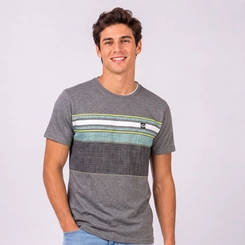 Camiseta Masculina Com Estampa Frontal Gangster