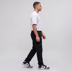 Calça Jeans Masculina Cargo Preta Kult