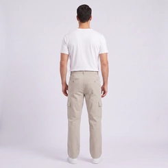 Calça Jeans Masculina Cargo Bege Kult