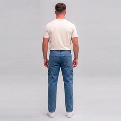 Calça Jeans Masculina Cargo Kult