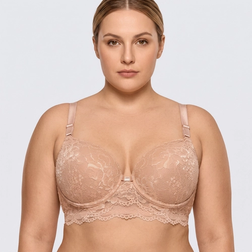 Sutiã Luvi Plus Size Reforçado Rendado Com Bojo