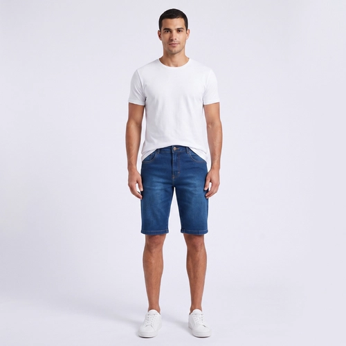Bermuda Jeans Masculina Básica Kult