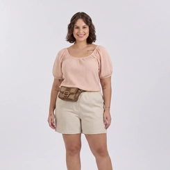 Blusa Feminina Canelada Plus Size Lecimar
