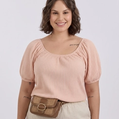 Blusa Feminina Canelada Plus Size Lecimar