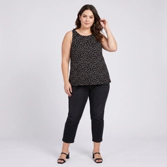Regata Feminina Plus Size Estampada Poá Secret