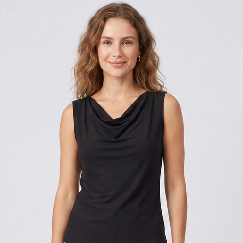 Regata Feminina Com Gola Cowl Lisa Rovitex