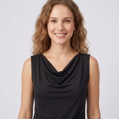 Regata Feminina Com Gola Cowl Lisa Rovitex