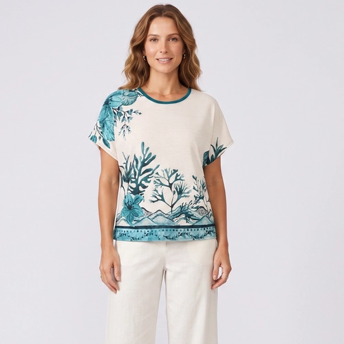 Blusa Feminina Com Estampa Floral Rovitex