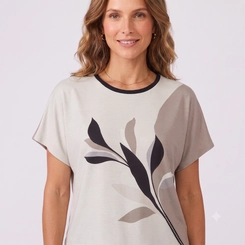 Blusa Feminina Com Estampa Floral Rovitex