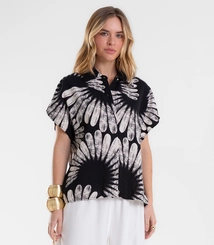 Camisa Feminina Manga Curta Estampada Endless