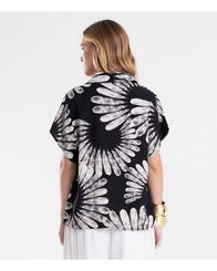 Camisa Feminina Manga Curta Estampada Endless