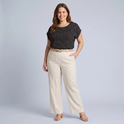 Blusa Feminina Estampada Poá Plus Size Secret
