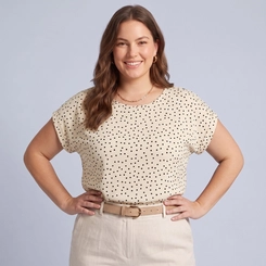 Blusa Feminina Estampada Poá Plus Size Secret
