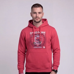 Moletom Masculina Red Nose Canguru Com Capuz e Bolso Original