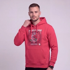 Moletom Masculina Red Nose Canguru Com Capuz e Bolso Original