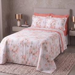 Jogo De Cama Queen Imperialle 180 Fios Estampado Yohana