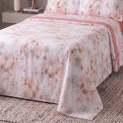 Jogo De Cama Queen Imperialle 180 Fios Estampado Yohana