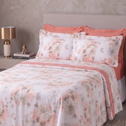 Jogo De Cama King Imperialle 180 Fios Estampado Yohana