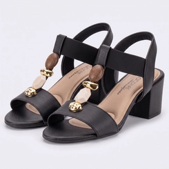 Sandália Feminina Salto Bloco Ultra Conforto Modare